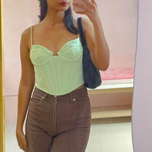 Zara corset cropped top